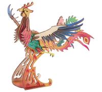 Didiseaon Puzzle 3D en Bois Soi-même Phoenix Chinois, Modèle Animal en Bois Naturel, Taille Moyenne, Jeu Éducatif Stem pour Garçon et Filles, Casse-tête Intellectuel, D’éveil Culturel