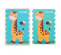 Didiseaon Puzzle Éducatif en Bois pour Garçon Et Filles, Taille Mini, Double Face pour Reconnaissance Animaux, Jouet Créatif Montessori Préscolaire, Jeu Pédagogique en Bois -