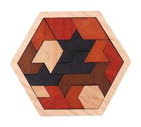 Didiseaon Puzzle en Bois Tangram Éducatif pour Garçon et Filles Jouet Créatif Formes Géométriques Développe L'Imagination Travail d'Équipe Maternelle 1 Kit
