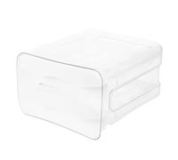 Didiseaon Rack à Œufs pour Réfrigérateur Boîte de Rangement avec Couvercle Plateau à Œufs Transparent Double Compartiment pour Cuisine