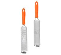 Didiseaon Râpes à Fromage 2 Pièces en Acier Inoxydable 304, Trancheuse Manuelle pour Légumes et Citron, Râpe Fine et Grossière Multifonction Cuisine Professionnelle et Usage Domestique