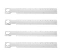 Didiseaon Règle Graduée Transparente Pliable X4 avec Loupe X2 Règle Mathématique en Plastique Outil de Mesure Multifonction pour Ingénieurs et Fournitures Scolaires pour Dessin et