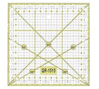Didiseaon Règle Patchwork Carrée 5.91 X 5.91 X 0.20 Po Règle De Couture Avec Ligne De Grille Pour Quilting Coupe Précise Lignes Noires Et Vertes Main Gauche Ou Droite Couture Et Artisanat