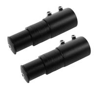Didiseaon Rehausseur de Potence de Vélo VTT en Alliage d'Aluminium 12 CM Rallonge Noire pour Guidon Accessoire Solide pour Cyclisme Tout-Terrain et Route Lot de 2 Pièces