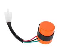 Didiseaon Relais De Clignotant Rond 3 Broches 12 v Orange, Avertisseur Sonore Intégré, Compatible Motos Tout Usage Et Quads, Led Haute Luminosité, Installation Rapide
