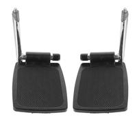 Didiseaon Repose-pieds Design Relevable avec Tige Robuste pour Fauteuil Roulant en Plastique Noir, Accessoire Stable Couleur Aléatoire pour Patients et Soignants