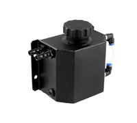 Didiseaon Réservoir Huile Voiture Aluminium Pot de Reniflard et Récupération Huile Moteur Cuve Noire Légère Bouchon Vidange Compatible Multi-modèles Automobiles