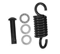 Didiseaon Ressorts Suspendre Robustes pour Chaise Suspendue Hamac Balançoire de Jardin avec Crochets et Pièces de Rechange Installation Facile Ensemble Accessoires pour Ressort en Acier Noir