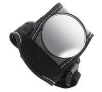 Didiseaon Rétroviseur pour Cycliste Dragonne, Rétroviseur de Vélo pour Guidon, Miroir Convexe HD, Nylon, Montage au Poignet, Noir, pour Cyclisme et Balade