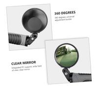 Didiseaon Rétroviseur Vélo Rond Réglable Miroir Convexe Haute Visibilité pour Guidon Compatible Vtt Vélo Électrique et Trottinette Sécurité Cyclisme