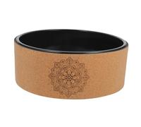Didiseaon Roue de Yoga Portable Liège Naturel Antidérapante pour Étirements Correction et Entraînement du Dos Accessoire de Gymnastique et Kinésithérapie