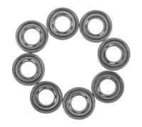 Didiseaon Roulements Structure de Démontage Rapide pour Acier Argenté Fauteuil Roulant 8 Pièces, Fonctionnement Silencieux Adaptés aux Fourches et Roues Pivotantes pour Usage Extérieur