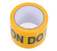 Didiseaon Ruban De Signalisation Non Adhésif Ne Pas Entrer 7,5 Cm x 100 m Ruban D'avertissement Jaune Vif Pour Scène De Crime Flexible Pour Zones Dangereuses