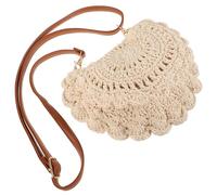 Didiseaon Sac de Plage Tissé Coton Sac à Bandoulière Ajustable pour Femmes Style et Simple pour Plage Sorties Shopping