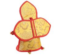 Didiseaon Sac de Rangement Vajra Bell Brocart Jaune Pochette Délicate pour Protection et Transport Étui Pratique pour Cloche Vajra