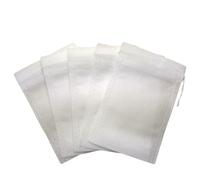 Didiseaon Sachets de Thé Légers et Faciles à Remplir Lot de 100 Non Tissés à Cordon Coulissant Adaptés à Transporter pour Thé en Vrac et Poudre D'herbes un Paquet à Main
