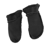 Didiseaon Semelles Intérieures Amovibles en Peluche Épaisses Semelles Chauffantes pour Chaussures Perforées Taille 46-47 Noires Confort Hivernal pour Hommes et Femmes Adaptées aux