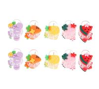 Didiseaon Set de 20 Pinces à Cheveux en Résine pour Bébé Fille, Barrette Cartoon Mini, Accessoires Coiffure pour Petite Fille, Légères et Faciles à Porter