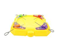 Didiseaon Set de Toupies Dynamiques pour Garçon Fille avec Plateau de Combat Jaune de Compétition Amusant pour Coordination Œil-Main Kit de Toupies et Lanceurs Léger pour Jeu ou Multijoueur