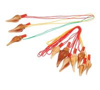 Didiseaon Sifflet de Coquillage Naturel Lot de 10 Jouet Musical pour Garçon et Fête et Activités Extérieures Sifflet en Matériau Présents de Festival