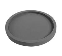 Didiseaon Soucoupe Pot Fleur Ronde Plastique Plateau de Réserve Eau pour Plantes Intérieur et Extérieur Support Étanche Anti-débordement pour Pots de Fleurs et Bonsaï Couleur Ciment