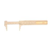Didiseaon Souverain Vernier en laiton petite règle d'ingénierie pied à coulisse à double échelle outil de mesure manuel étrier outil de mesure en métal jauge à double échelle Doré