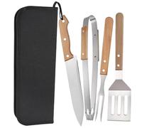 Didiseaon Spatule De Découpe pour Barbecue Pince à Brochettes pour Barbecue Kit Outils Plein Air Ustensiles pour Grillades Et Repas Extérieur