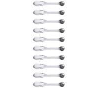Didiseaon Spatules pour Crème Visage en Abs 10pcs, Outils D'application Cosmétiques Femmes, Surface Lisse, pour Soins Visage et Crème Yeux