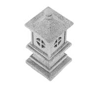 Didiseaon Statue de Pagode Miniature, Mini Pavillon des Fées en Grès, Style Zen Asiatique, Ouvrable pour Placer Une Perle Lumineuse, pour Aquarium et Jardin, Balcon ou Patio