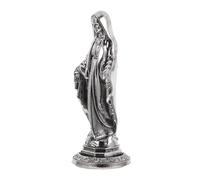 Didiseaon Statue Vierge Vintage Alliage Métallique Ornement Décoratif Religieux pour Intérieur Bureau Voiture et Église Sculpture Spirituelle de Protection