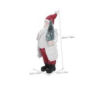 Didiseaon Statuette De Père Noël Résine Décoration De Noël pour Bureau Po avec Arbre Et