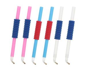 Didiseaon Stylos à Pointiller Couleur Aléatoire en Plastique Lot de 6 à Tête Coudée avec Poignée Ergonomique Confortable pour Broderie Diamant et Décoration de Vêtements