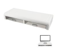 Didiseaon Support de Levage Réduit la Pression Cervicale et Dorsale en Plastique pour Ordinateur Portable avec Tiroir , Réhausseur Écran PC pour Bureau pour Bureaux et Espaces de Travail