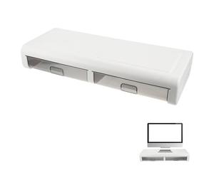Didiseaon Support de Levage Réduit la Pression Cervicale et Dorsale en Plastique pour Ordinateur Portable avec Tiroir , Réhausseur Écran PC pour Bureau pour Bureaux et Espaces de Travail