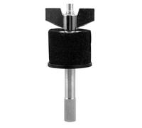 Didiseaon Support de Montage Empileur de Cymbales en Métal Noir Court Accessoire Professionnel pour Batterie Compatible Charleston Installation Double Couche Outil de Percussion