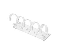 Didiseaon Support De Montres Amovible en Acrylique Transparent, 5 Emplacements, Présentoir Pratique pour Montres Et Bijoux, Antidérapant, Rangement Élégant pour Boutique Et Usage Personnel