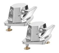 Didiseaon Support de Pied Tom Basse Réglable 47 MM en Fer Lot de 2 set de Socles pour Batterie Bases de Percussion Stables et Compatibles pour Kit Batterie Professionnels