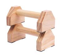 Didiseaon Support de Pompes Augmente Amplitude de Mouvement Simple Design Barres Parallèles en Bois Massif Paire pour Fitness à Domicile pour Musculation et Gymnastique