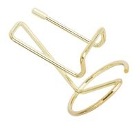 Didiseaon Support de Téléphone en Métal Doré pour Bureau, Détenteur de Cartes de Visite Multifonction, Support Stable sans Soudure pour Smartphone et Tablette, Accessoire de Bureau Élégant