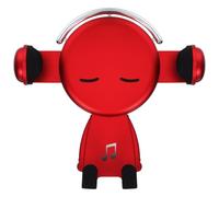 Didiseaon Support de Téléphone pour Voiture Compatible 60-90mm à Mécanisme Automatique en ABS Rouge Assistance Navigation pour Conduite Sûre et Pratique