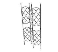 Didiseaon Support De Vigne Végétale en Acier Plastifié Noir 46,5-90 Cm pour Jardin Extérieur, Étagère Robuste pour Plantes Grimpantes, Treillis d'escalade Solide Et Stable pour Terrasse Et Balcon