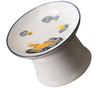 Didiseaon Support Décoratif en Céramique Blanc pour Couvercle de Théière, Accessoire Élégant pour Cérémonie Thé en Salon de Thé ou Hôtel