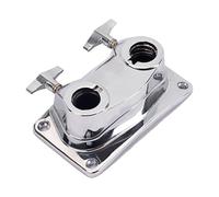 Didiseaon Support Double Trou pour Batterie Pince de Fixation Tom et Accessoire Percussion et Robuste pour Kit de Batterie