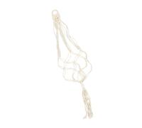 Didiseaon Support Mural en Macramé en Coton et Lin Blanc Design Simple et Unique Décoration Murale Élégante et Suspendue pour Ukulélé pour Instruments et Plantes