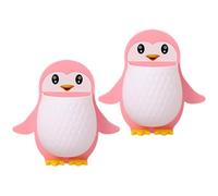 Didiseaon Support Mural pour Télécommande en Plastique Rose, Lot de 2 Organisateurs de Rangement de Pingouin, Design Simple et Sécurisé pour Bureau ou Salle de Bain