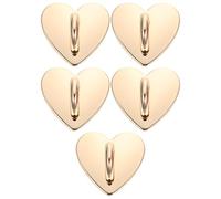 Didiseaon Support Téléphone Portable 5pcs Anneaux en Alliage de Zinc Forme Cœur Poignée Doigt Adhésive et Fonction Béquille pour Usage Quotidien