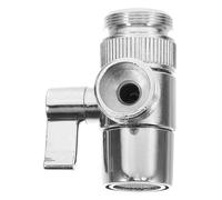Didiseaon Syndicat De L’Eau 1 Entrée 2 Sorties, Séparateur De, Adaptateur De Tuyau D’Entrée De Machine À Laver En Cuivre Avec Connecteur En Aluminium, Pour Toilettes Et