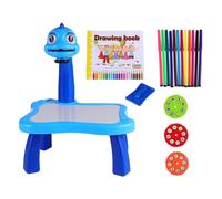 Didiseaon Table à Dessin pour Garçon Fille avec Projecteur Planche Plastique Éducative Multifonction Bureau de Peinture Créatif et Ludique avec Musique Aide Au Développement Cérébral et