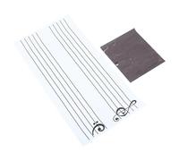 Didiseaon Tableau Blanc Magnétique Notes de Musique en PVC Aimants pour Réfrigérateur Tableau D’Enseignement Musical Réutilisable Kit Pédagogique Portable pour Pratique et Apprentissage