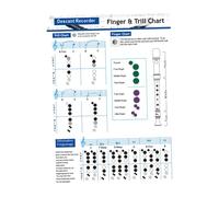 Didiseaon Tableau D'accords Guide-doigt Pratique pour Pratique pour Flûte Basse à 8 Trous en Papier Couché pour Élèves Débutants et Joueurs Expérimentés